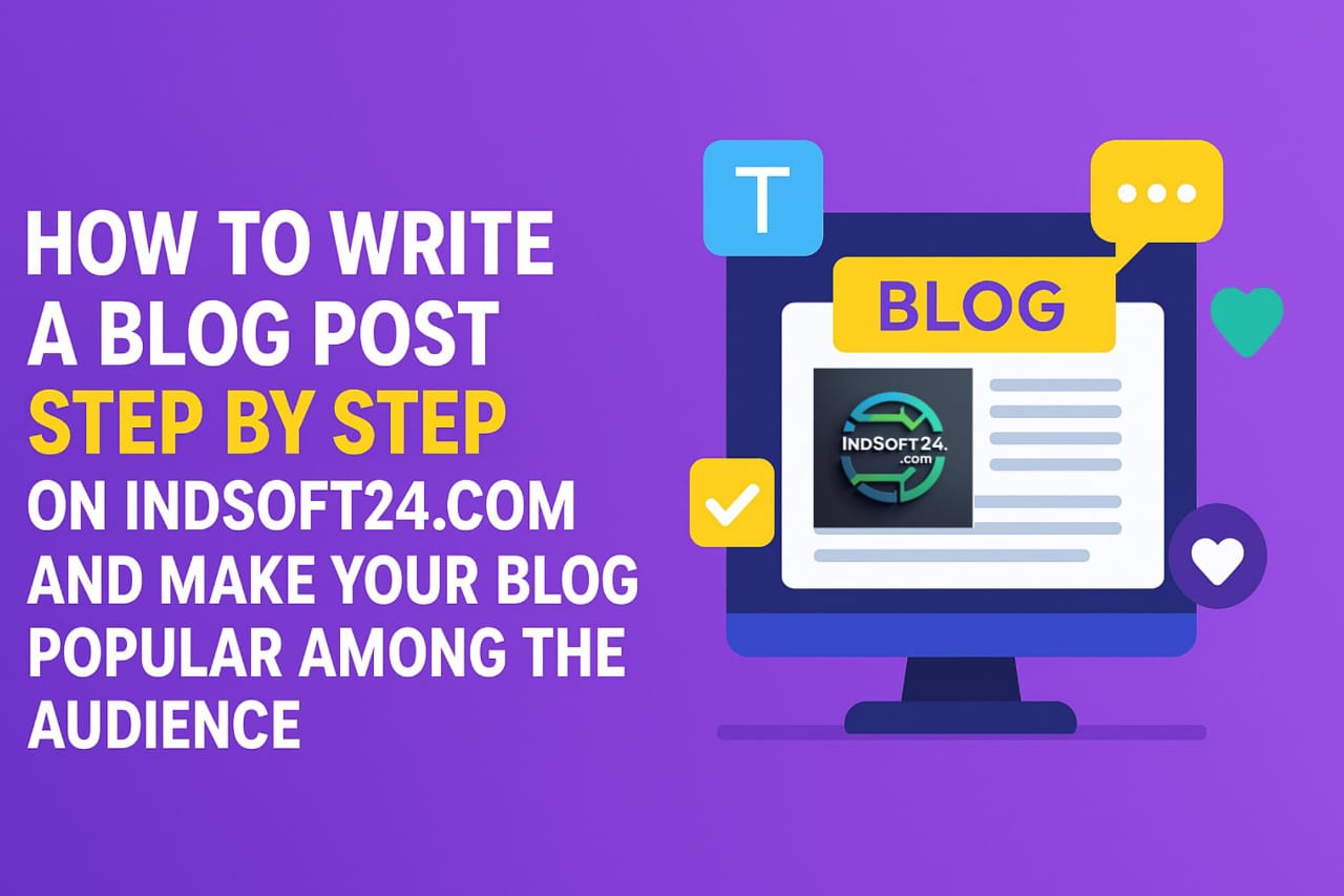 How to write a Blog Post on indsoft24