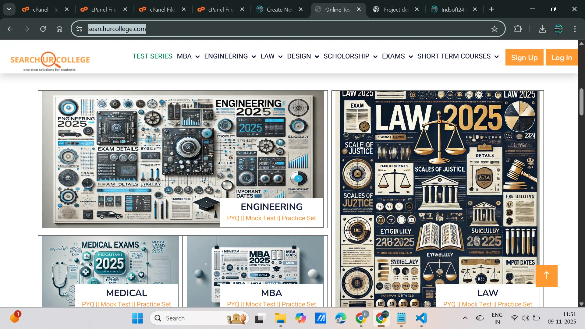 🎓 SearchUrCollege – Website Redesign & Enhancement